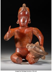 70194: A Large and Fine Colima Figure  Comala subgroup,