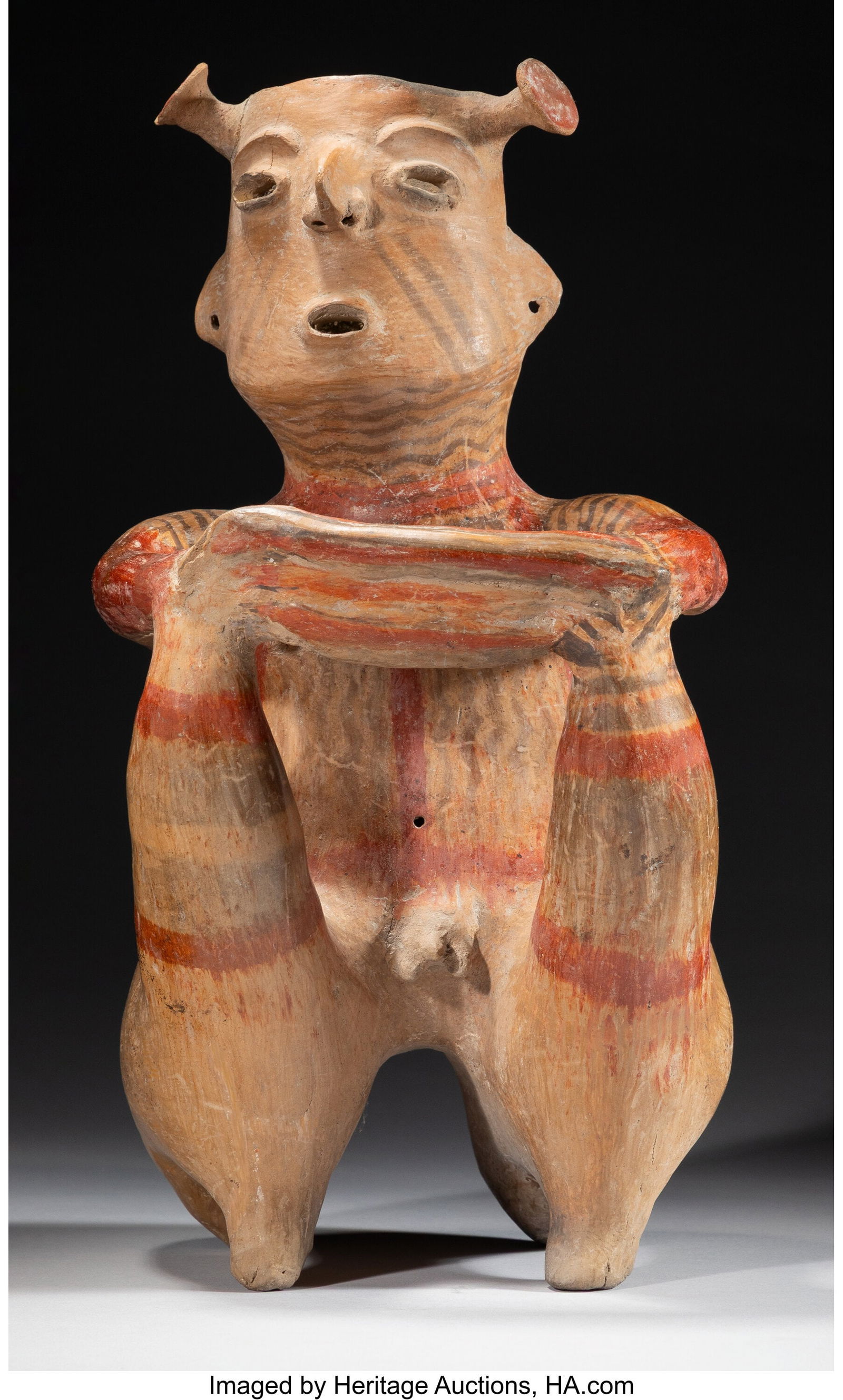 A Large Zacatecas Male Figure  West Mexico, c. 2 (1 of 4)