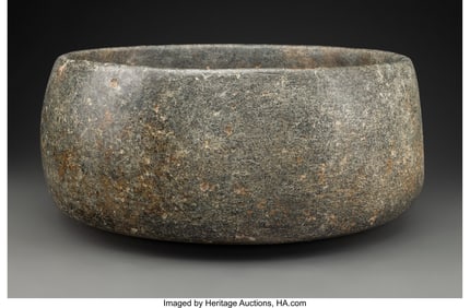 70209: A Xochipala Stone Bowl  Guerrero, Mexico, c. 150