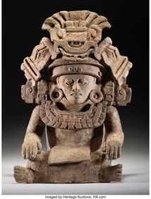 70216: A Zapotec Figural Urn  Monte Albán, Oaxaca, Mex