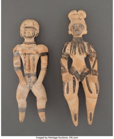 70228: Two Huastec Ballplayers  Northeastern Mexico, c.