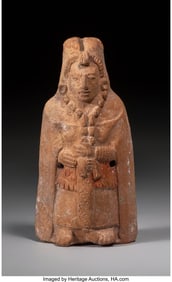 70230: A Miniature Maya Jaina-Style Rattle  Mesoamerica