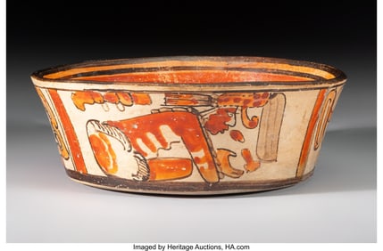 70231: A Maya Bowl  Mesoamerica, Late Classic, c. 600-9