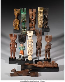 70237: A Collection of Twelve Slingshot Handles  Maya a