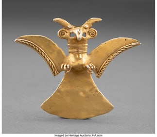 70254: A Veraguas Gold Eagle Pendant  Panama, c. 700-14