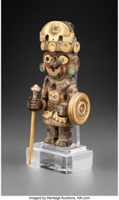 70272: A Miniature Moche Warrior  Peru, Early Intermedi