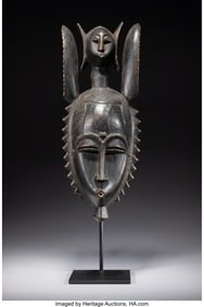 70299: A Yaure Mask for the Je or Lo Society  Cote d'Iv
