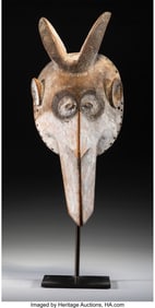 70302: An Igbo Ula Onu Cap Mask  Inyi region, Nigeria,