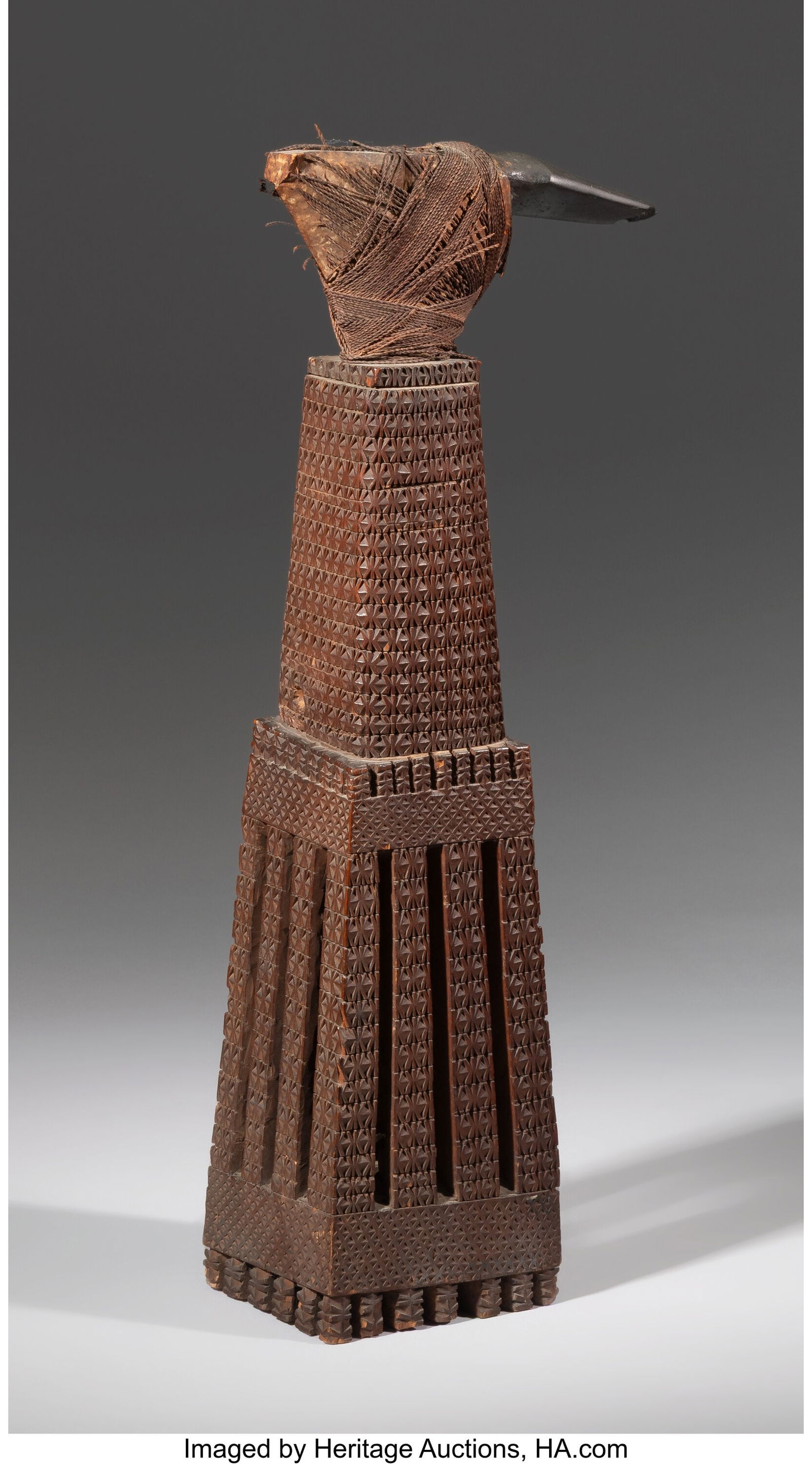 A Cook Islands Ceremonial Adze  Mangaia, Cook Is (1 of 4)