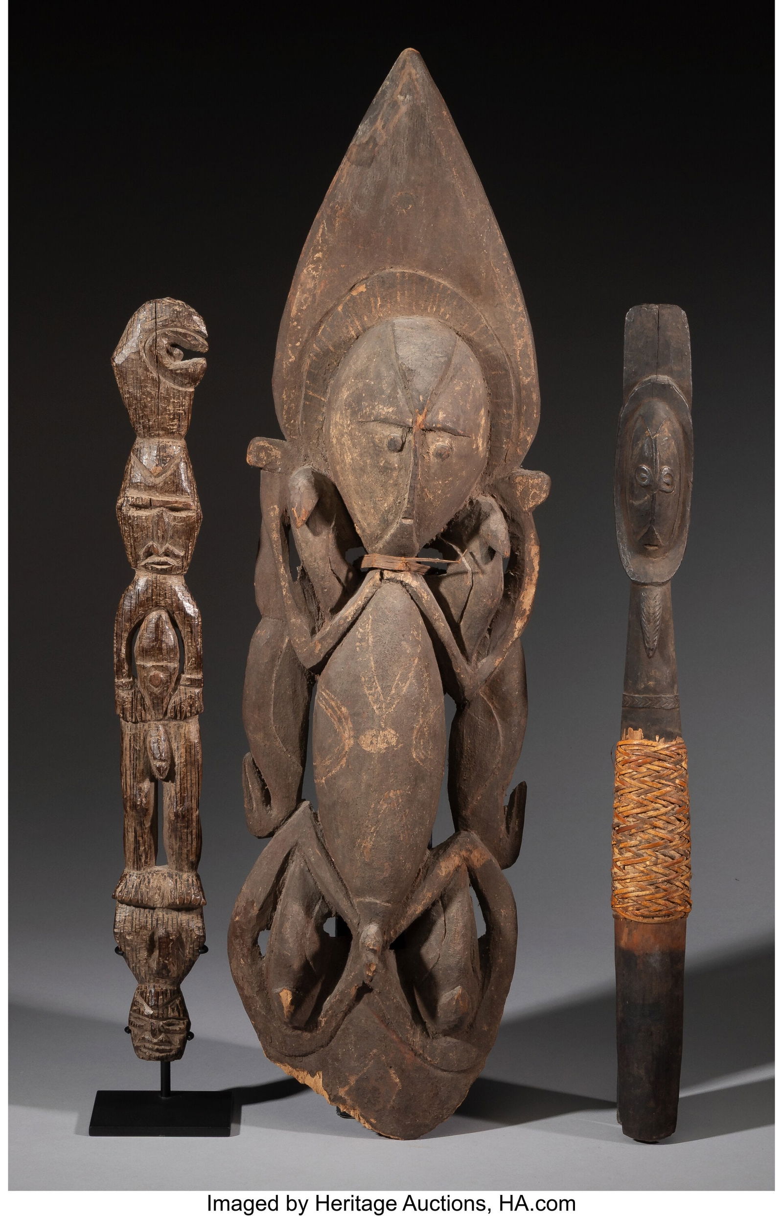 Three Middle Sepik River Items   Papua New Guine (1 of 1)