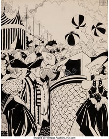 18002: Al Hirschfeld (American, 1903-2003) Virginia (Ni