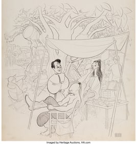 18004: Al Hirschfeld (American, 1903-2003) Taras Bulba,