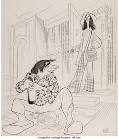 18007: Al Hirschfeld (American, 1903-2003) 6 Rms Riv Vu