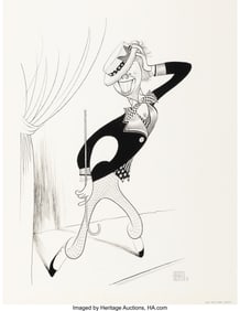 18009: Al Hirschfeld (American, 1903-2003) Music Man, J
