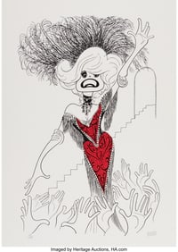 18020: Al Hirschfeld (American, 1903-2003) Dolly Levi,