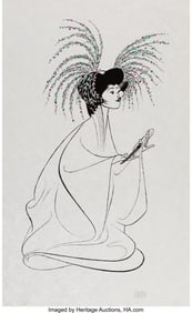 18022: Al Hirschfeld (American, 1903-2003) Madame Butte