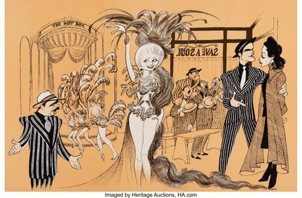 18025: Al Hirschfeld (American, 1903-2003) Guys and Dol