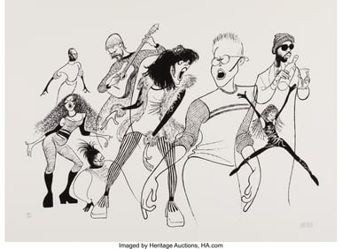 18031: Al Hirschfeld (American, 1903-2003) Rent Lithogr