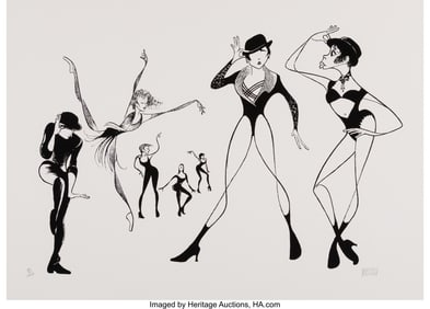 18035: Al Hirschfeld (American, 1903-2003) Fosse, Scott