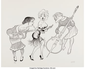 18037: Al Hirschfeld (American, 1903-2003) Some Like it