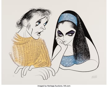 18039: Al Hirschfeld (American, 1903-2003) Mr. and Mrs.