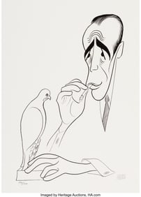 18042: Al Hirschfeld (American, 1903-2003) The Maltese