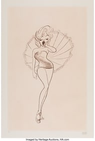 18045: Al Hirschfeld (American, 1903-2003) Marilyn (Umb