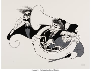 18054: Al Hirschfeld (American, 1903-2003) A Night at t