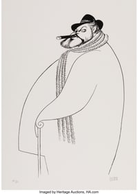 18062: Al Hirschfeld (American, 1903-2003) Orson Welles