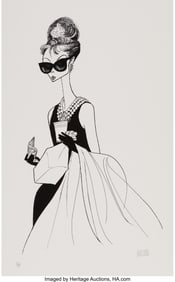 18063: Al Hirschfeld (American, 1903-2003) Breakfast at