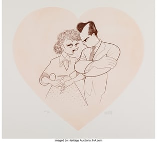 18067: Al Hirschfeld (American, 1903-2003) I Love Lucy