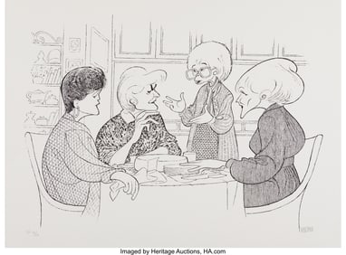 18068: Al Hirschfeld (American, 1903-2003) The Golden G