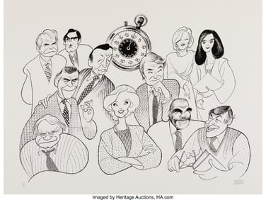 18070: Al Hirschfeld (American, 1903-2003) Sixty Minute