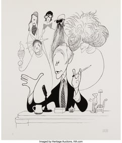 18071: Al Hirschfeld (American, 1903-2003) Johnny Carso