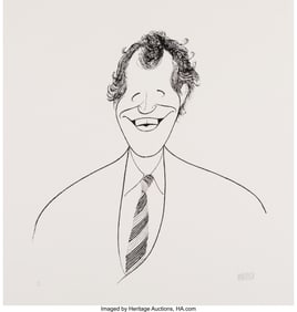 18072: Al Hirschfeld (American, 1903-2003) David Letter