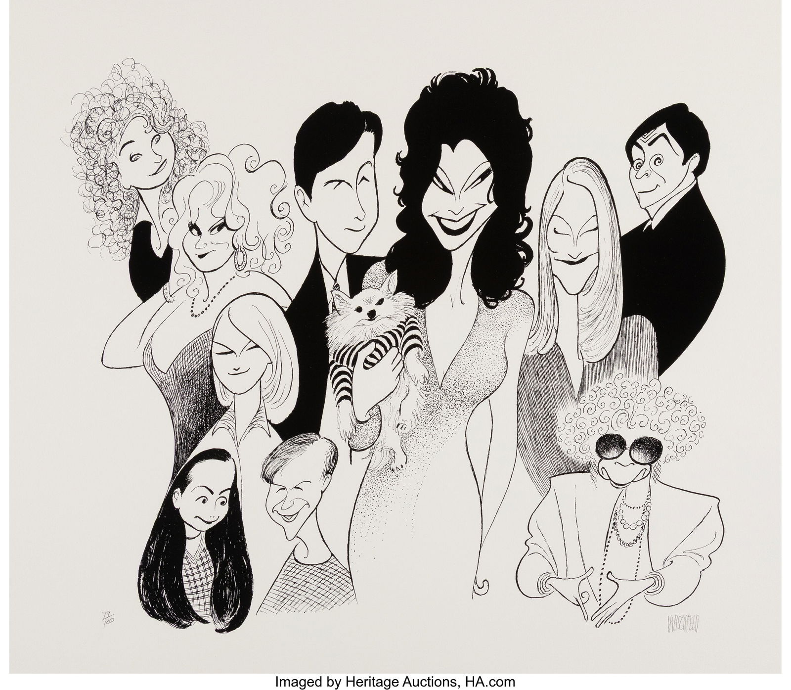 Al Hirschfeld (American, 1903-2003) The Nanny, F: Al Hirschfeld (American, 1903-2003) The Nanny, Fran Drescher and Cast Lithograph on wove paper 20 x 23 inches (50.8 x 58.4 cm) (sheet) Ed&period
