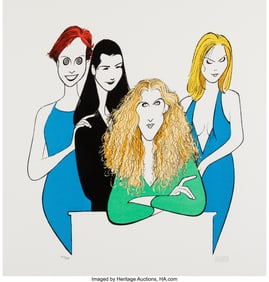 18082: Al Hirschfeld (American, 1903-2003) Sex And The