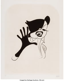 18083: Al Hirschfeld (American, 1903-2003) Judy Garland