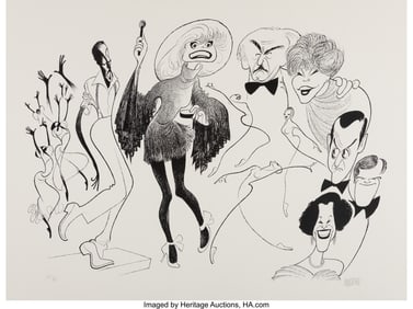 18086: Al Hirschfeld (American, 1903-2003) Night of Sta