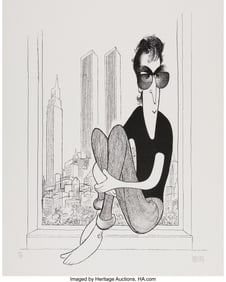 18090: Al Hirschfeld (American, 1903-2003) John Lennon,