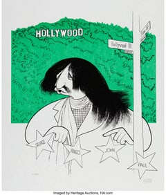18091: Al Hirschfeld (American, 1903-2003) Ringo Starr