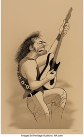 18093: Al Hirschfeld (American, 1903-2003) Bruce Spring