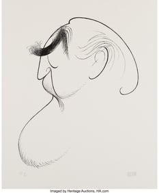 18113: Al Hirschfeld (American, 1903-2003) Self-Portrai