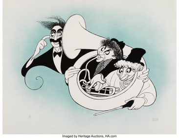 18117: Al Hirschfeld (American, 1903-2003) Comedians Su