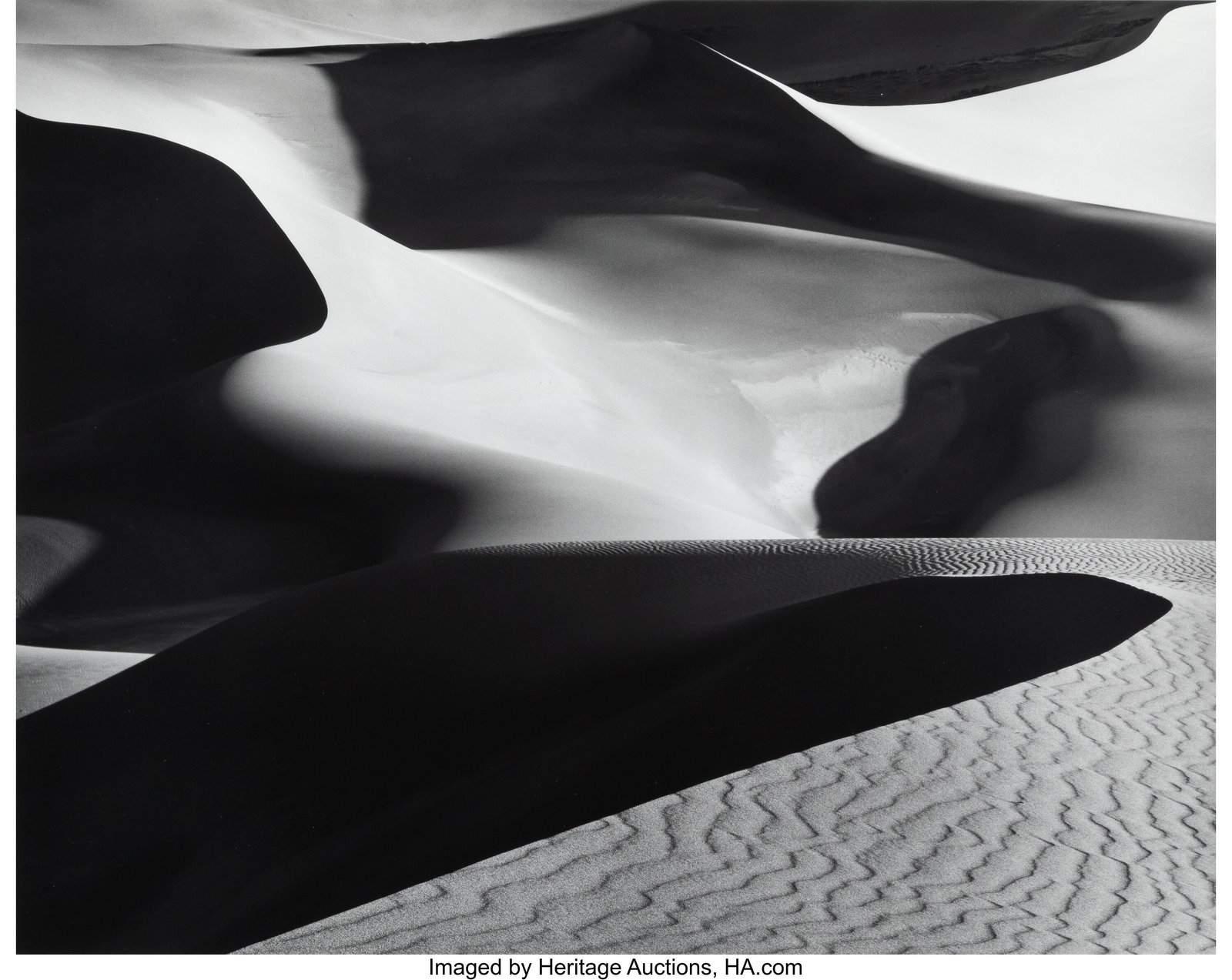 Howard Bond (American, 1931-2024) Great Sand Dun: Howard Bond (American, 1931-2024) Great Sand Dunes, 1990 Gelatin silver print 15-1/4 x 19-3/8 inches (38.7 x 49.2 cm) (image/sheet) 