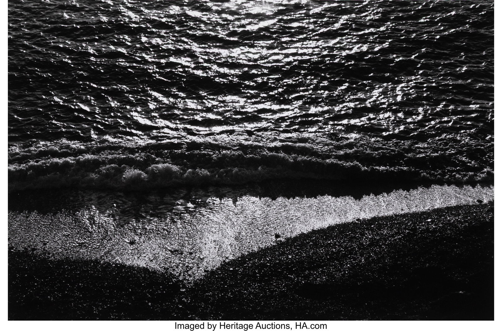 Lucien Clergue (French, 1934-2014) Mer (Genese),: Lucien Clergue (French, 1934-2014) Mer (Genese), 1966 Gelatin silver print, printed 1978 9-5/8 x 14-5/8 inches (24.4 x 37.1 cm) &l