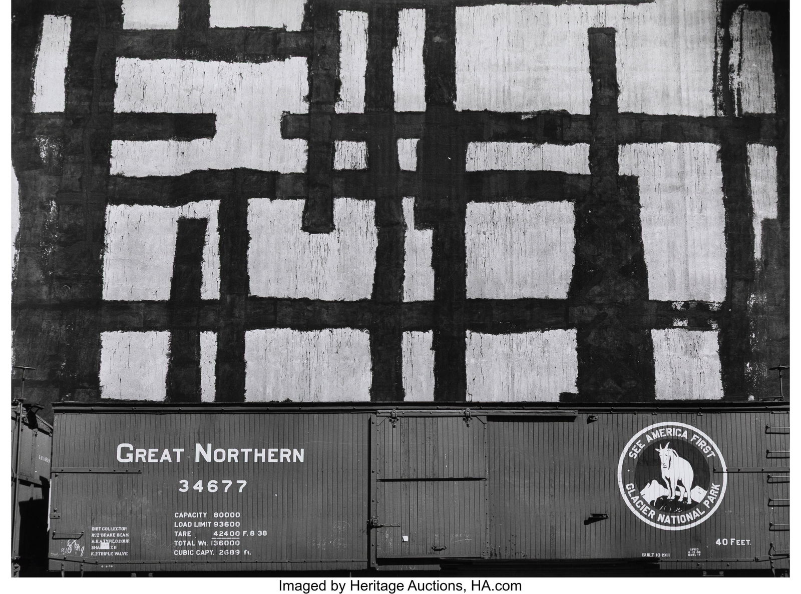 John Vachon (American, 1914-1975) Grain Elevator: John Vachon (American, 1914-1975) Grain Elevator with Tar patches, Minneapolis, Minnesota, 1939 Gelatin silver print, printed later on Kodak paper 10 x 13-3&sol