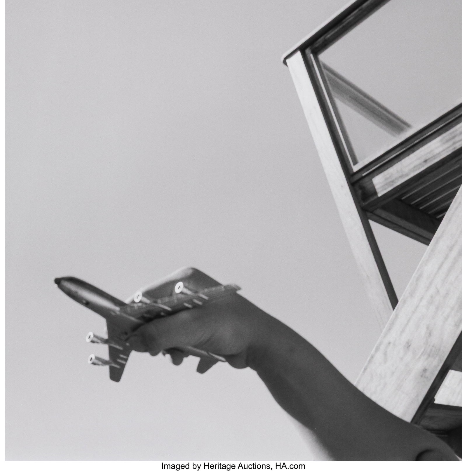 Peter Marlow (British, 1952-2016) Max with Model: Peter Marlow (British, 1952-2016) Max with Model Airplane, Pett Level, England, 1998 Gelatin silver print 7-7/8 x 7-7/8 inches (20.0 x 20.0