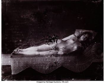 38078&colon; E&period;J&period; Bellocq &lpar;American&comma; 1873-1940&rpar; Nude on a Wic