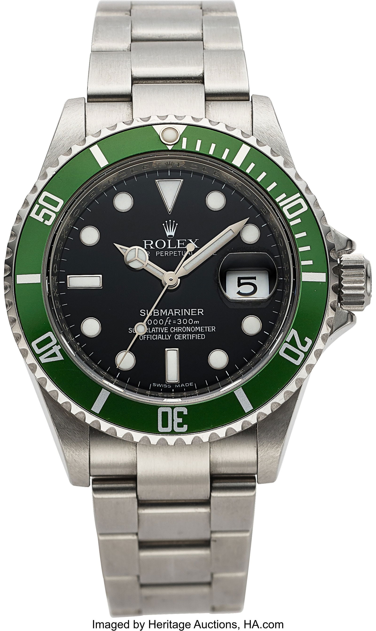 54001: Rolex, 50th Anniversary Submariner "Kermit", Ref